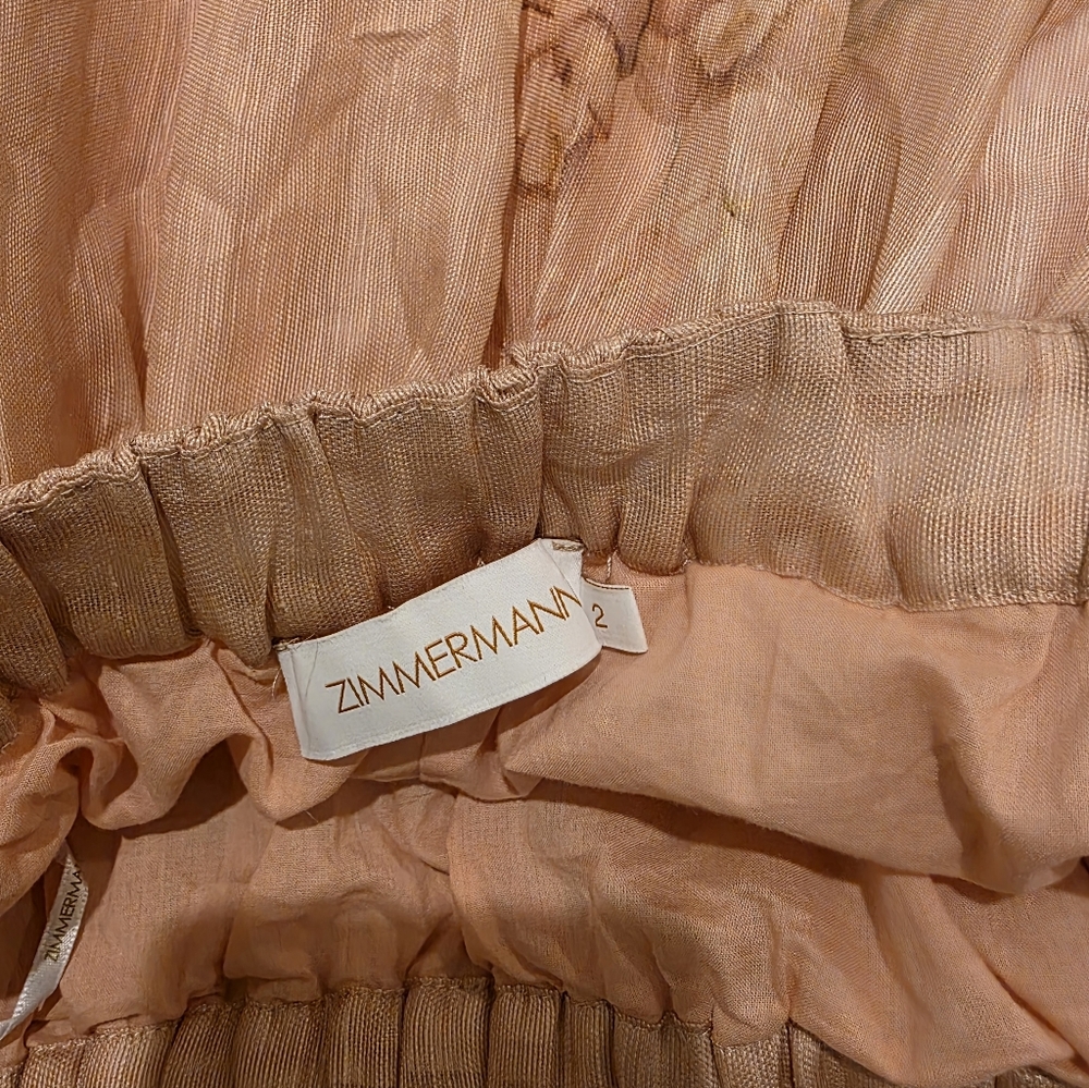 Zimmermann Blush Floral Midi Skirt - Picture 7 of 8